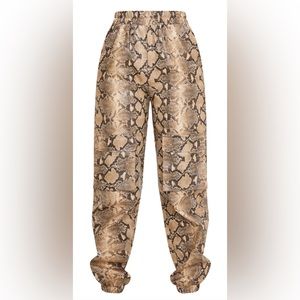 Faux Snake Cargo Pant Jogger